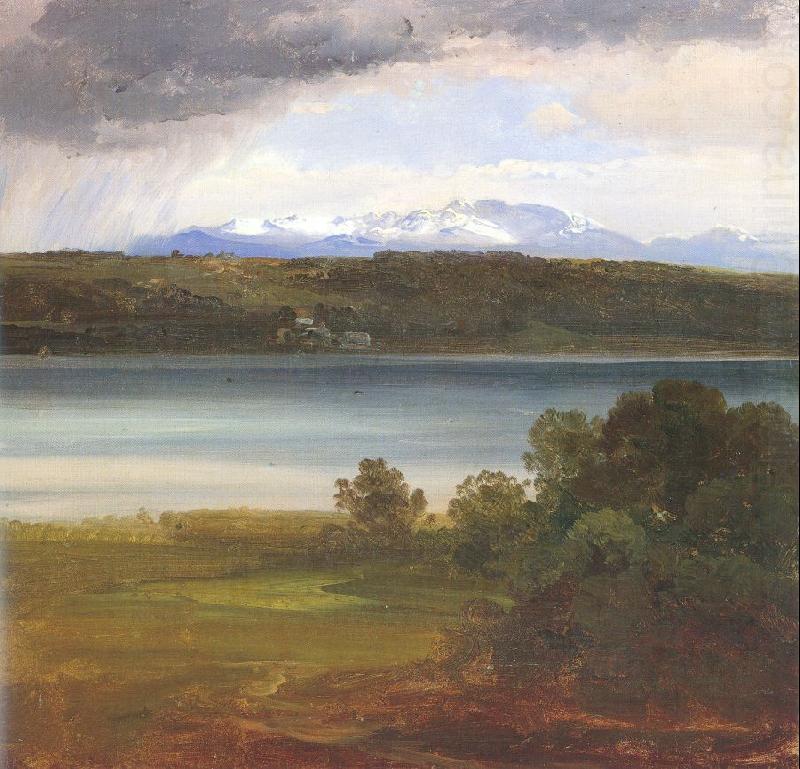 View Across Lake Starnberg to the Benediktenwand, Morgenstern, Christian